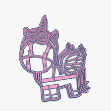 çerez kesici unicorn cortante galletita unicornio ev tek boynuzlu at kurabiye 3d print model - Mito3D