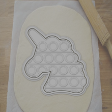 cookie cutter unicorn pop 3d print model - Mito3D