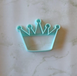 cookie cutter wreath cutting cookies mass fondant clay porcelain crown king queen jds 3d prints birthday sweet table 3d print model - Mito3D
