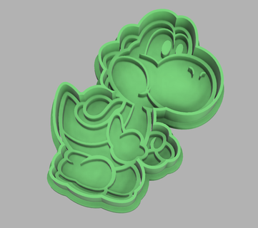 cookie cutter yoshi 3d print model - Mito3D