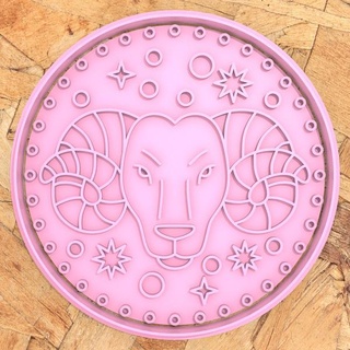 cookie cutter zodiac sign aries Home cutting cutters seal stamp fondant cookies constellation signs horoscope 3d print model - Mito3D