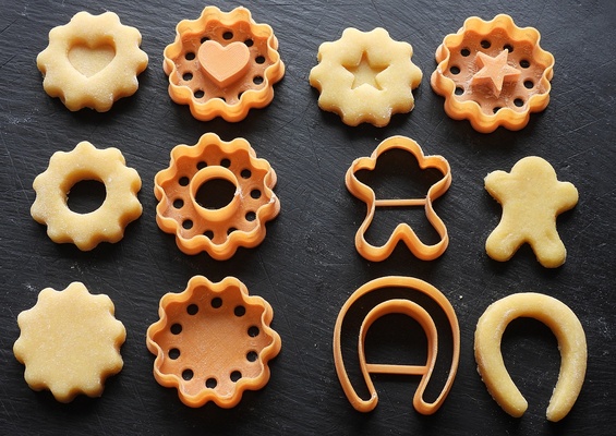 biscuit coupeurs accueil maison pâtisserie biscuits apéritif vacances cadeau 3d print model - Mito3D