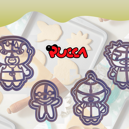 cookie cutters - pucca 3D print model - Mito3D