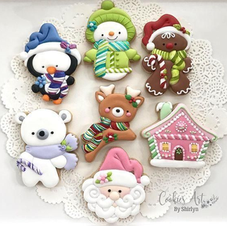 cookie cutters christmas set Tools cutter 3d print model - Mito3D