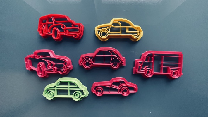 biscuit coupeurs décret citroën triomphe velorex 500 2cv hy tr3 tr4 coupeur 3d print model - Mito3D