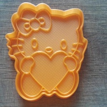 kurabiye kalıbı kedi heart kesme formu home cat 3dprinting pastry printable kitchenware biscuit biscuits cookiecutter cooky dining fondant ginger gingerbread house household keyhole 3d print model - Mito3D