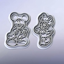 Ausstechformen mickey minnie mouse home 3d print model - Mito3D