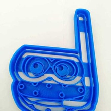 emporte-pièces en forme granja zen n rana art de coupe craquelins les formulaires ferme zenon la grenouille cutter cokkie 3d print model - Mito3D