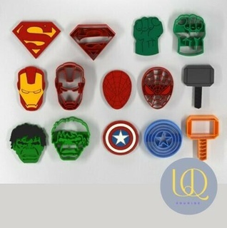 cookie cutters super-heroes unique 3d top best design present super heroes 3d print model - Mito3D