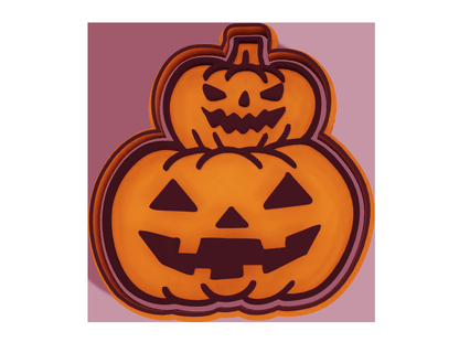 cookie fondant cutter halloween pumpkins pumpkin cookies witches monsters grave mummy happy 3d print model - Mito3D