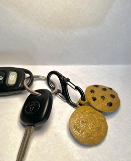 cookie keyring Jewelry jewellery keys keychain car accessories chocolate food cookies 3d print model - Mito3D
