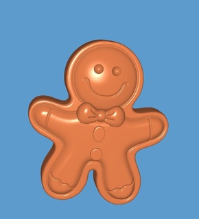 cookie man 3d print model - Mito3D