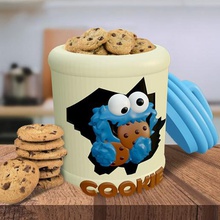 cookie monster vase home cookies jar kitchen decoration cutter container boat save cover 3d print model - Mito3D