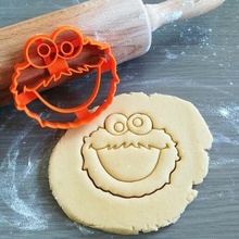 biscuit monstre sésame rue coupeur animation cuisson pâte forme cuisine cuire biscuits speculoos 3d print model - Mito3D