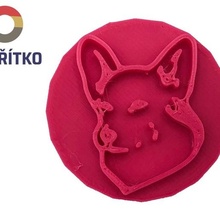 biscoito carimbo + cortador corgi Pembroke cão 1 assar cozinha 3d print model - Mito3D