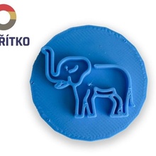 Plätzchen Stempel + Cutter Elefant backen Küche Tier 3d print model - Mito3D