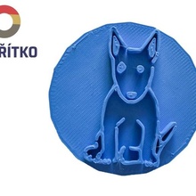 Galleta sello + cortador Inglés Bull terrier ii hornear cocina perro 3d print model - Mito3D