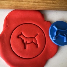 biscuit timbre + coupeur Anglais Bull terrier iv cuire cuisine chien 3d print model - Mito3D