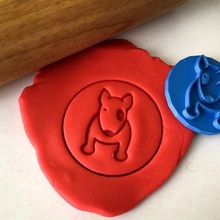 cookie stamp + cutter - english bullterrier bake kitchen dog 3d print model - Mito3D