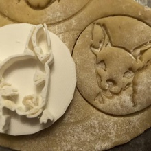 cookie sello de cortador la galleta - chivava perro casa hornear 3d print model - Mito3D