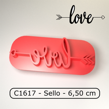 biscotto francobollo cortante galletitas sello amore 3d print model - Mito3D