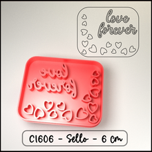 biscotto francobollo cortante sello galletitas San Valentino giorno amore cuori san valentin 3d print model - Mito3D