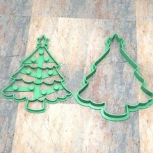 biscuit timbre coupeur fondan pâte Noël arbre 004 topper gâteau affiche décoration heureux Patate noel joyeux renne 3d print model - Mito3D