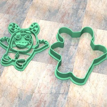 cookie sello de corte cortante cortador masa galletas oddbods zee casa sharp dibujos la fondan 3d print model - Mito3D