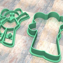 cookie Stempel cutter cortante cookie-Teig pocoyo elly home scharf Zeichnungen Masse fondan 3d print model - Mito3D