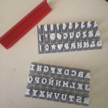 cookie stamp lettres la maison stamper les témoins cutter des timbres kit de ensemble cuisine faire cuire abc 3d print model - Mito3D