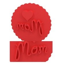 cookie stamp cutter 3d print printing mum mom love day 3d print model - Mito3D