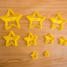 cookie star cutters - cutter various cookies masitas sharp stars food cake moulds 3d print model - Mito3D