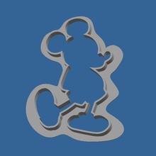 cookie cutter mickey various cookies disney 3d print model - Mito3D