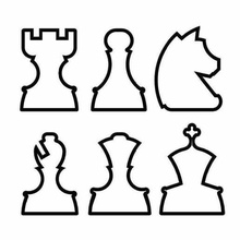 galletas ajedrez piezas conjunto Galleta cortador cortadores fracasos jeu juego pasteleria pasteles 3d print model - Mito3D