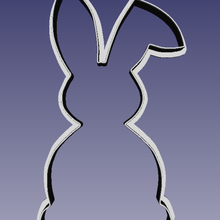 kurabiye kesici - Paskalya tavşanı ev fırın fondan kesiciler 3d print model - Mito3D
