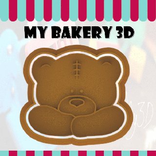 cookies cutter emporte-pi ce bear bakery kek ausstecher emporte-pi ce biscuits cutter cookie cookies cutter bakery cutter cookies fondant  3d print model - Mito3D