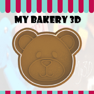 biscoitos cortador emporte pi ce ursos casa padaria kek Ausstecher pièce biscoito cookies_cutter fundente 3d print model - Mito3D