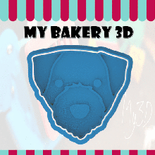 galletas cortador emporte pi ce Galleta cortadores fondant mascotas 3 panadería kek ausstecher 3d print model - Mito3D