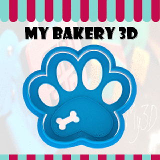 biscuits coupeur emporte pi biscuit coupeurs fondant mascottes chien OS animaux domestiques boulangerie kek ausstecher 3d print model - Mito3D