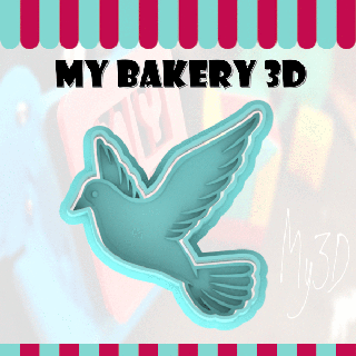 cookies cutter emporte-pi ce cookie cutters fondant pigeon bakery kek ausstecher biscuits 3d print model - Mito3D