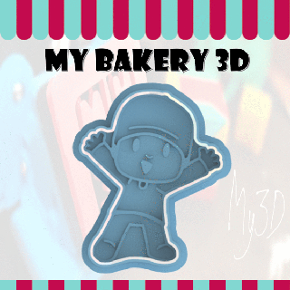 cookies cutter emporte-pi ce cookie cutters fondant pocoyo bakery kek ausstecher biscuits 3d print model - Mito3D