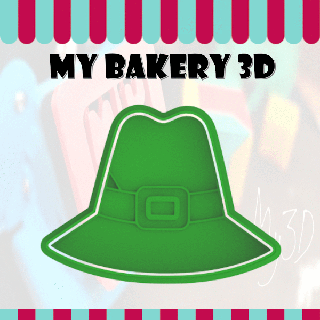 biscotti taglierina emporte pi ce biscotto frese ringraziamento sombrero cappello tacchino casa forno kek ausstecher pièce cookies_cutter fondente 3d print model - Mito3D
