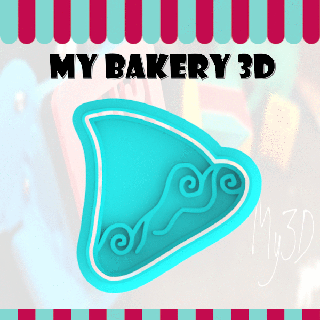 biscuits coupeur emporte pi fin boulangerie kek ausstecher biscuit fondant 3d print model - Mito3D