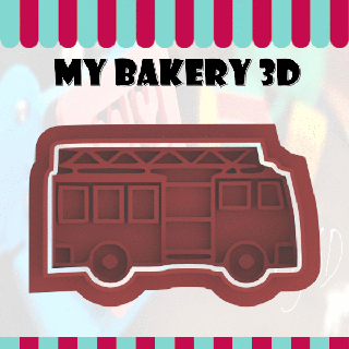 galletas cortador emporte pi ce bomberos panadería kek ausstecher Galleta fondant 3d print model - Mito3D