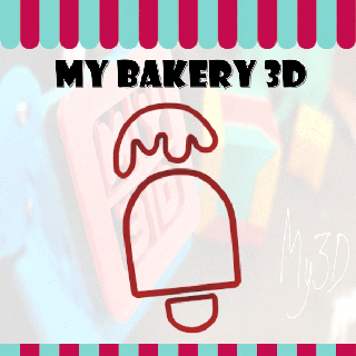 Kekse Cutter emporte pi ce Eis Sahne Bäckerei kek ausstecher Plätzchen Fondant 3d print model - Mito3D