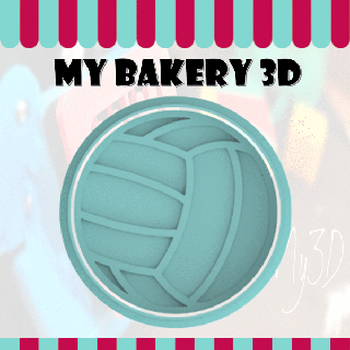 kurabiye kesici emporte pi ce spor toplar ev fırın kek Ausstecher pièce bisküvi cookies_cutter fondan 3d print model - Mito3D