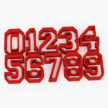 Kekse Cutter Nummer stl 0 1 2 3 4 5 6 7 8 9 Plätzchen Scharf Ausstechform Kuchen 3d print model - Mito3D