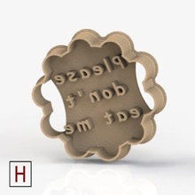 cookies cutter bitte nicht Essen mich home Dekoration 3d print model - Mito3D
