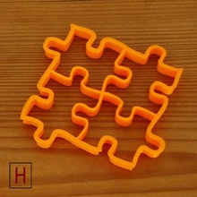 les cookies cutter puzzles la maison décoration 3d print model - Mito3D
