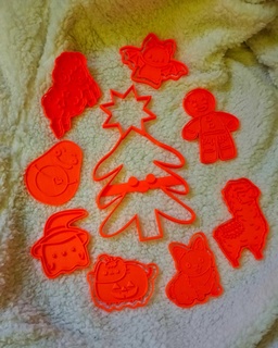 biscotti frese Natale + Halloween casa cucina taglierina biscotto compleanno divertente cibo dolce bambini festa cane zucca pipistrello albero agnello gatto alpaca fantasma 3d print model - Mito3D